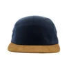 5 Panel Blank Navy Brown Suede