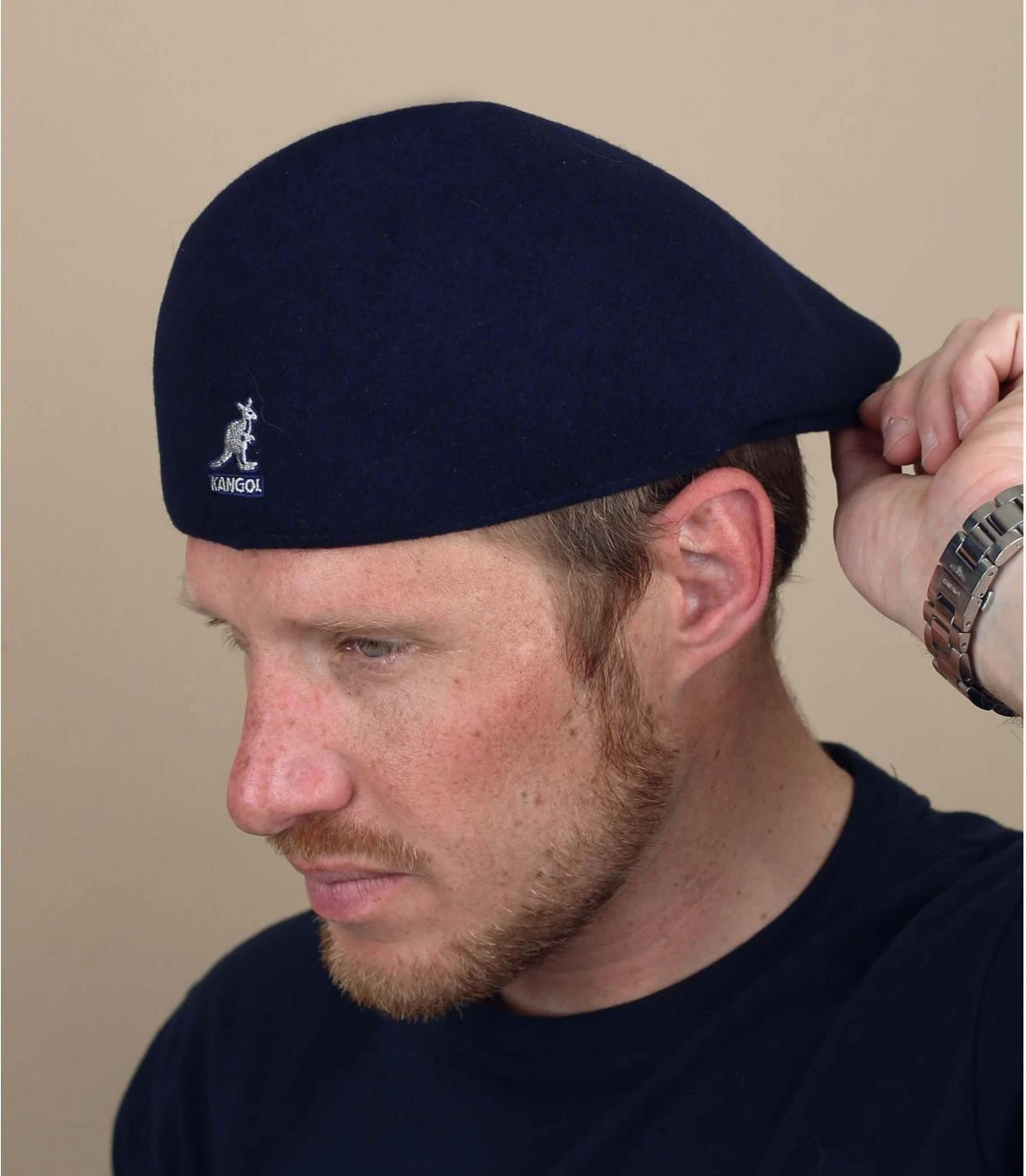 Kangol 507 Wool Seamless Navy 3 Kangol 507 Wool Seamless Navy
