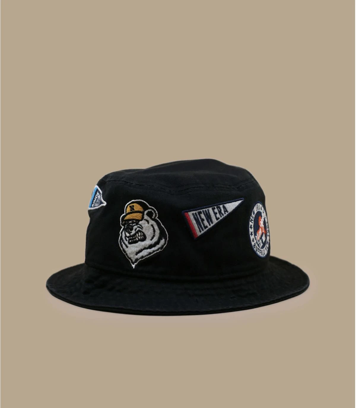 NEW ERA All Over Patch Bucket Black 4 NEW ERA All Over Patch Bucket Black – Image 2