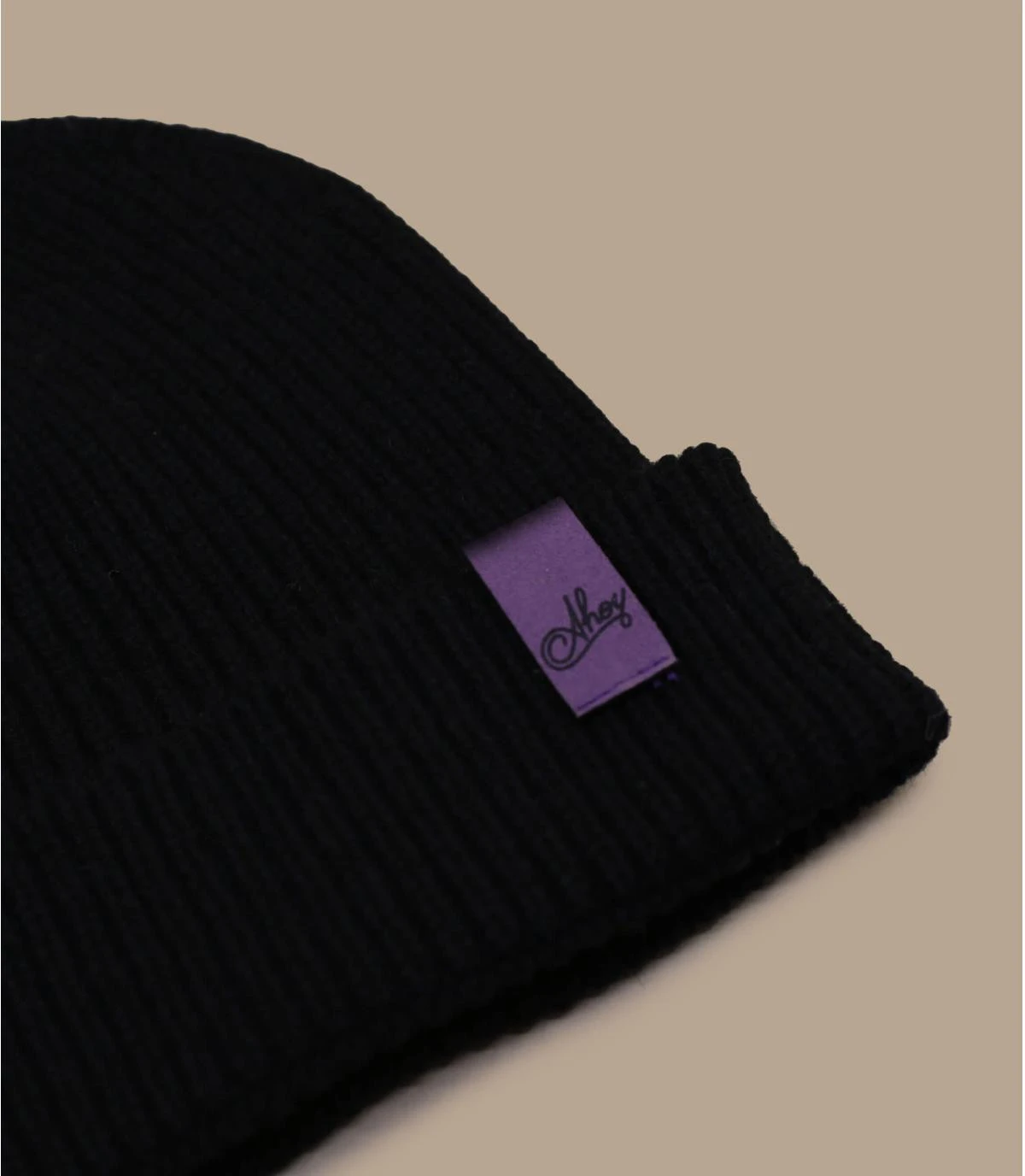 Bonnet Ahoy Black Purple. Eco & Fabriqué En France 4 Bonnet Ahoy Black Purple. Eco & Fabriqué En France – Image 2