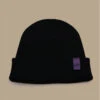 Bonnet Ahoy Black Purple. Eco & Fabriqué En France 1 Bonnet Ahoy Black Purple. Eco & Fabriqué En France -Headict bonnet ahoy black purple eco fabrique en france