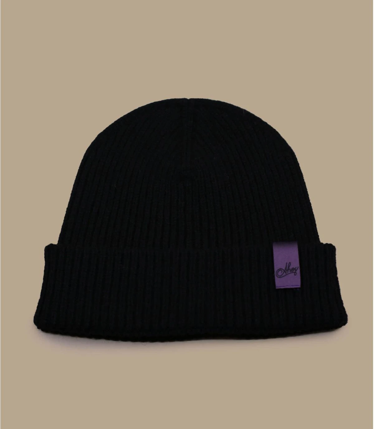 Bonnet Ahoy Black Purple. Eco & Fabriqué En France 3 Bonnet Ahoy Black Purple. Eco & Fabriqué En France