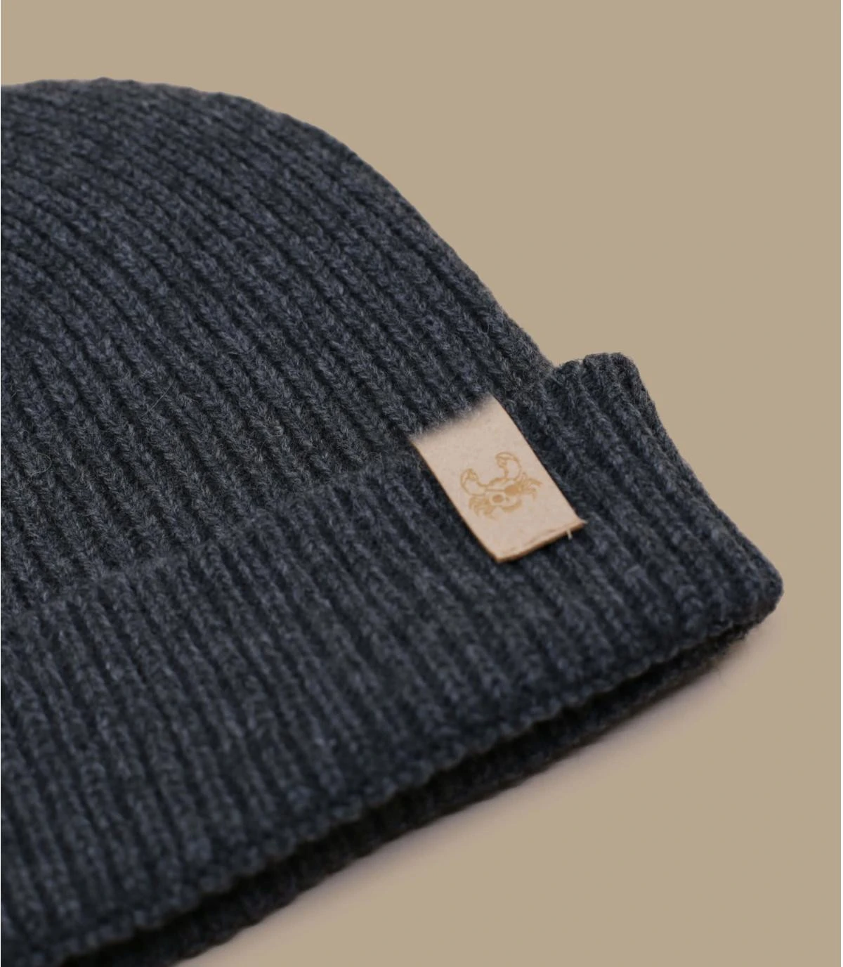 Bonnet Ocean Legend Anthracite Beige. Eco & Fabriqué En France 4 Bonnet Ocean Legend Anthracite Beige. Eco & Fabriqué En France – Image 2