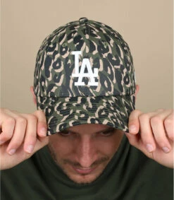 NEW ERA Casquette All Over Camo 940 LA Olive