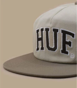 HUF Casquette Arch Logo Snapback Cream -Headict casquette arch logo snapback cream 2