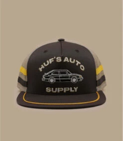 HUF Casquette Auto Supply Trucker Brown -Headict casquette auto supply trucker brown 1