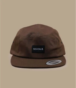 NIXON Casquette Mikey 5 Panel Brown -Headict casquette mikey 5 panel brown 2