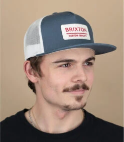 Brixton Casquette Palmer Proper Trucker Pacific Blue