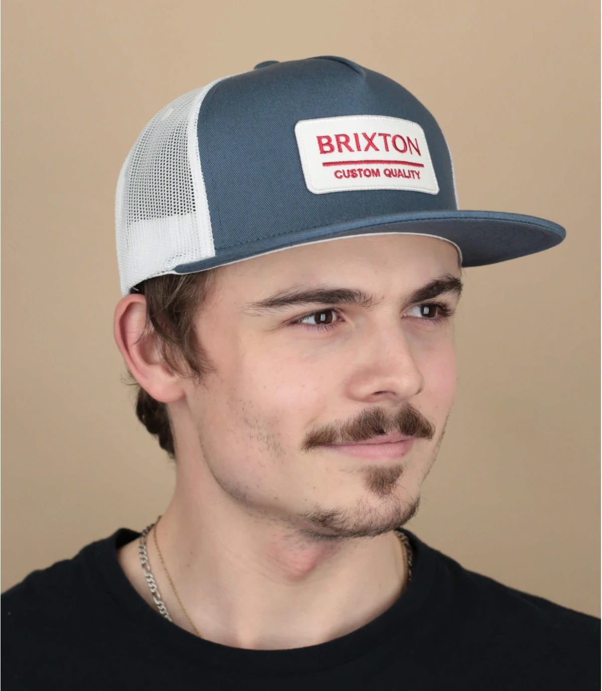 Brixton Casquette Palmer Proper Trucker Pacific Blue 3 Brixton Casquette Palmer Proper Trucker Pacific Blue