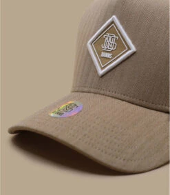 Casquette Trucker HFT Fine Herringbone Camel -Headict casquette trucker hft fine herringbone camel 2