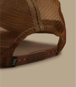 Casquette Trucker HFT Fine Herringbone Camel -Headict casquette trucker hft fine herringbone camel 4