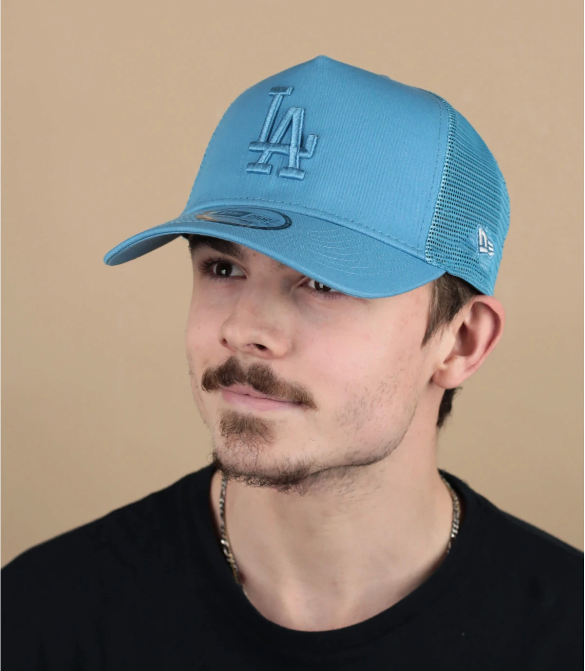 NEW ERA Casquette Trucker Tonal Mesh LA Blue 3 NEW ERA Casquette Trucker Tonal Mesh LA Blue