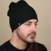 Barts Eclipse Beanie Reversible Black Grey 2 Barts Eclipse Beanie Reversible Black Grey -Headict eclipse beanie black