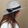 Seeberger Fedora In Shiny Braid Light Grey 2 Seeberger Fedora In Shiny Braid Light Grey -Headict fedora in shiny braid light grey20Fedora20in20shiny20braid20light20grey