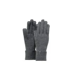 Barts Fine Knitted Gloves Dark Heather -Headict fine knitted gloves dark heatherGants20femme20gris