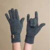 Barts Fine Knitted Gloves Dark Heather 1 Barts Fine Knitted Gloves Dark Heather -Headict fine knitted gloves dark heatherGants20femme20gris20Fine20knitted20gloves20dark20heather