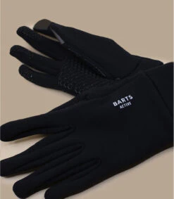 Barts Powerstretch Touch Gloves Black -Headict fine knitted touch gloves black 4