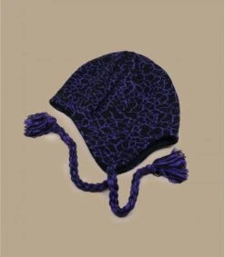 Oakley Flaps Beanie Deep Violet Crackle Black -Headict flaps beanie deep violet crackle black 1