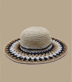 Seeberger Floppy Multicolor Linen White Black 8 Seeberger Floppy Multicolor Linen White Black -Headict floppy multicolor linen white black 1