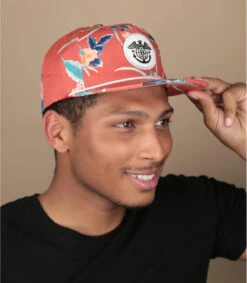 Brixton Global MP Snapback Aloha Red