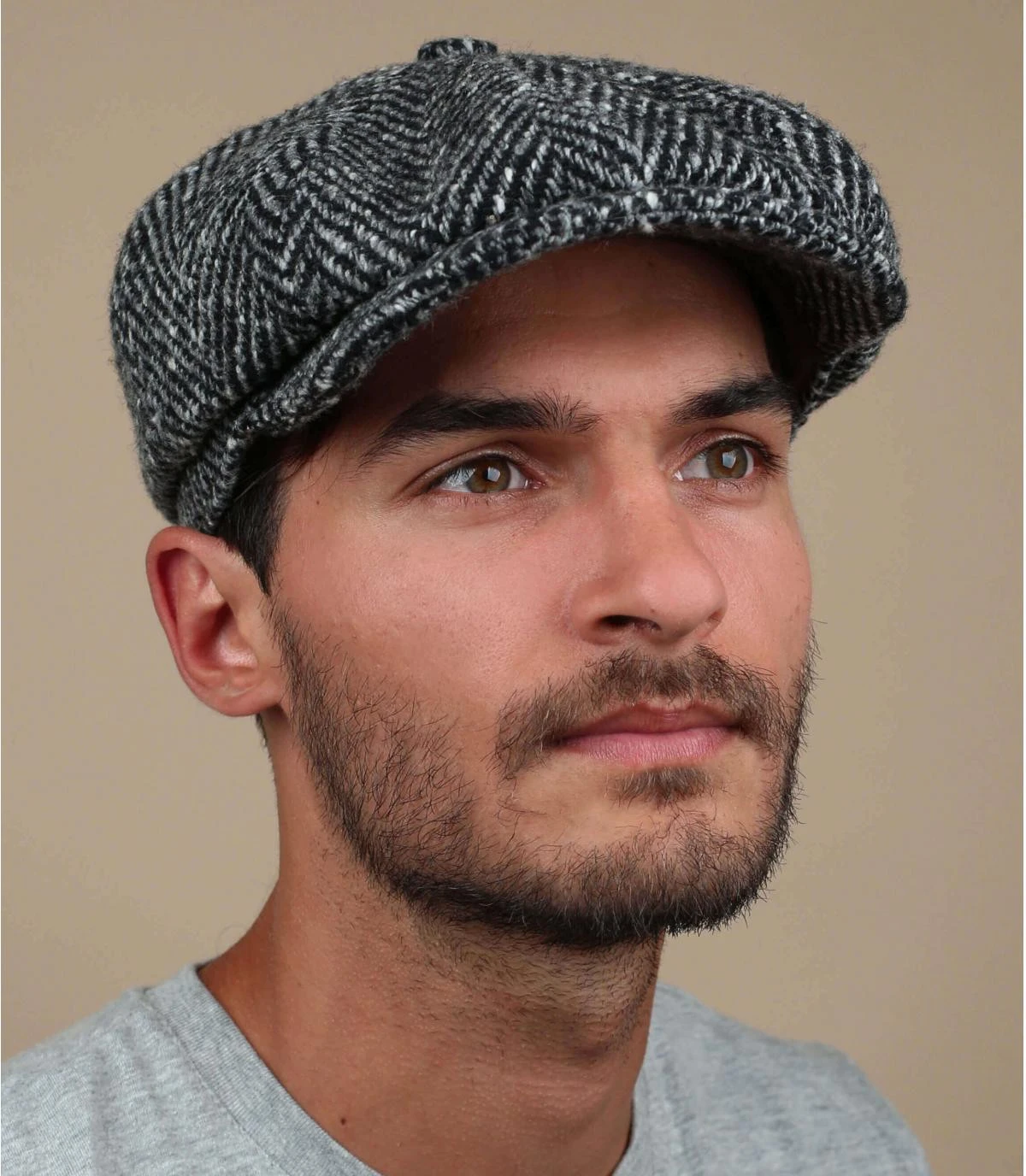 Stetson Hatteras Herringbone Black White 3 Stetson Hatteras Herringbone Black White