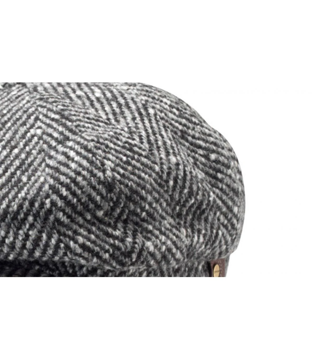 Stetson Hatteras Herringbone Black White 4 Stetson Hatteras Herringbone Black White – Image 2