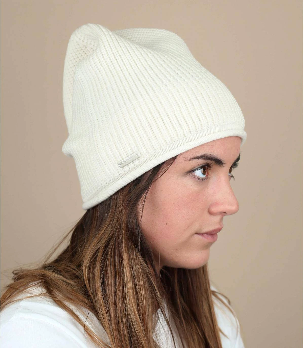 Seeberger Headsock In Recycled Yarn Cream 3 Seeberger Headsock In Recycled Yarn Cream