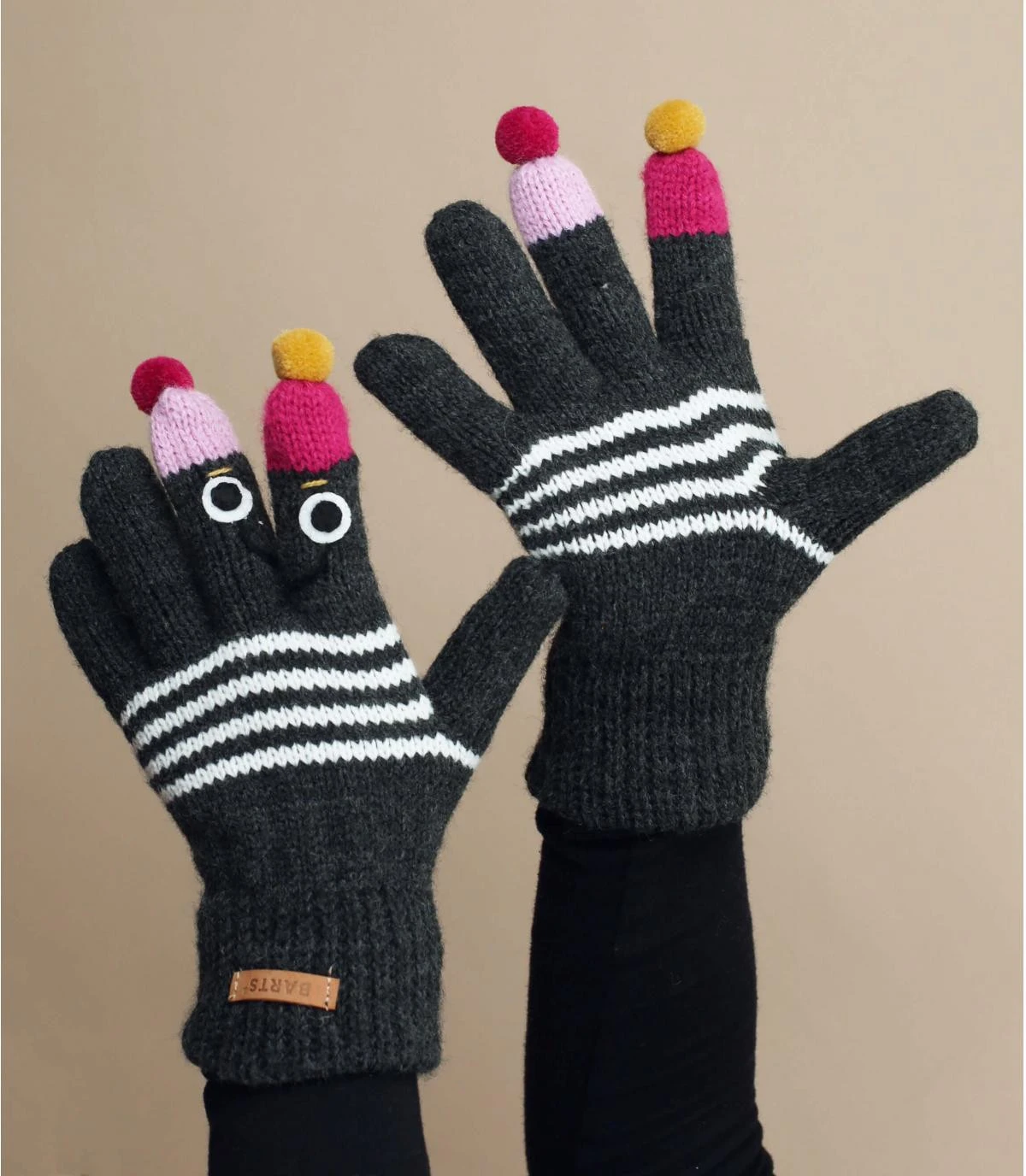 Barts Kids Puppet Gloves Dark Heather 3 Barts Kids Puppet Gloves Dark Heather