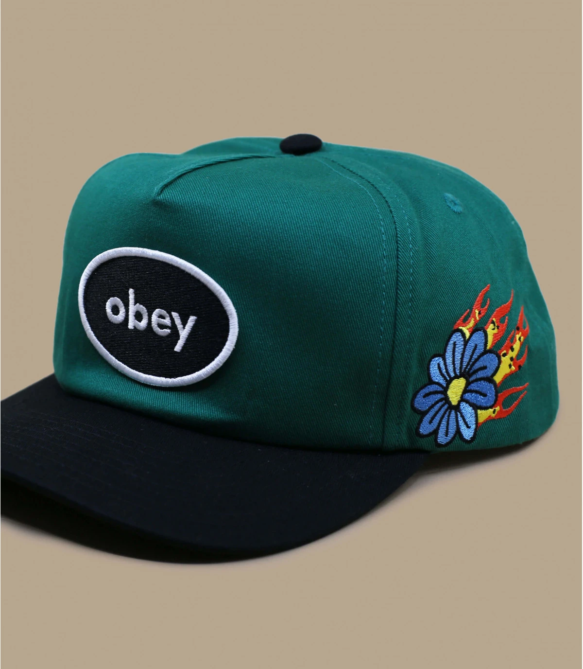 OBEY Lessons Snapback Green 5 OBEY Lessons Snapback Green – Image 3