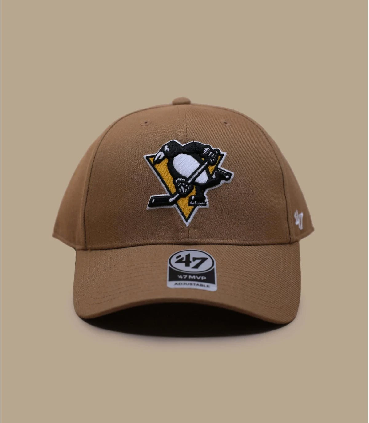'47 BRAND MVP Snapback Penguins Camel 4 '47 BRAND MVP Snapback Penguins Camel – Image 2