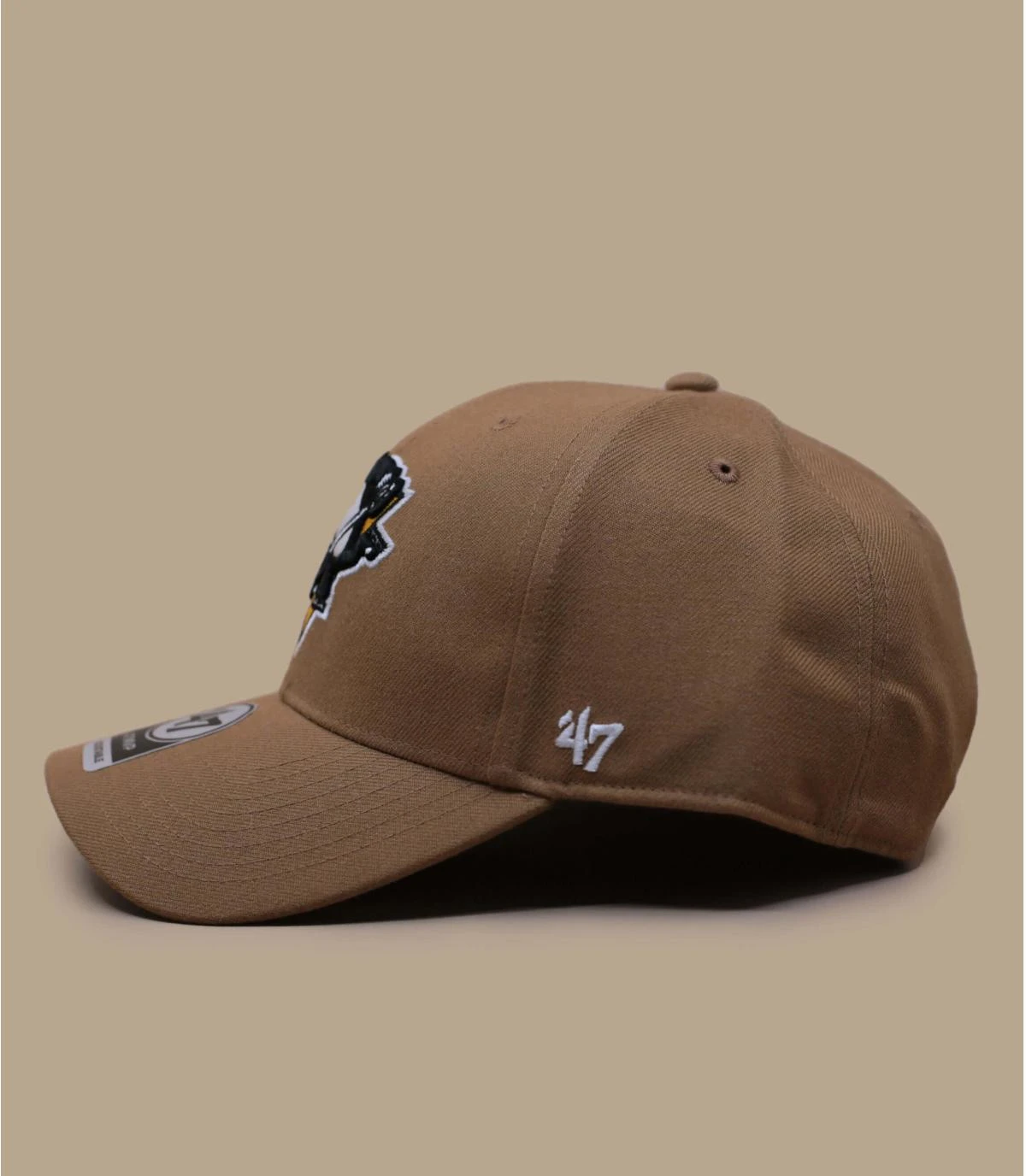 '47 BRAND MVP Snapback Penguins Camel 6 '47 BRAND MVP Snapback Penguins Camel – Image 4