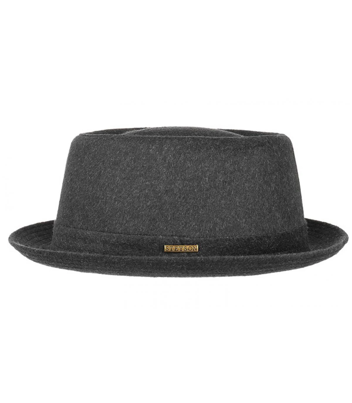 Stetson Pork Pie Baltimore Wool Grey 4 Stetson Pork Pie Baltimore Wool Grey â Image 2