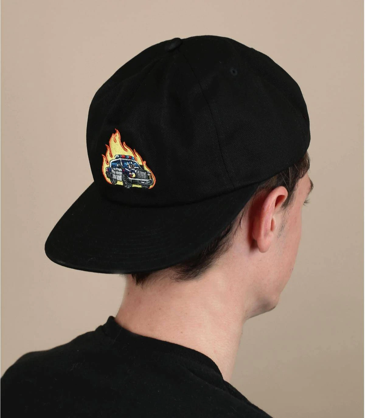 HUF Roasted Unstructured Snpaback Black 3 HUF Roasted Unstructured Snpaback Black