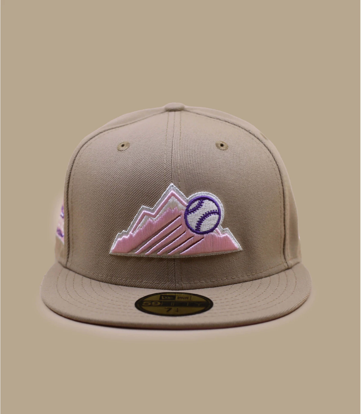 NEW ERA Side Patch 5950 Colorado Rockies Camel Pink 4 NEW ERA Side Patch 5950 Colorado Rockies Camel Pink – Image 2