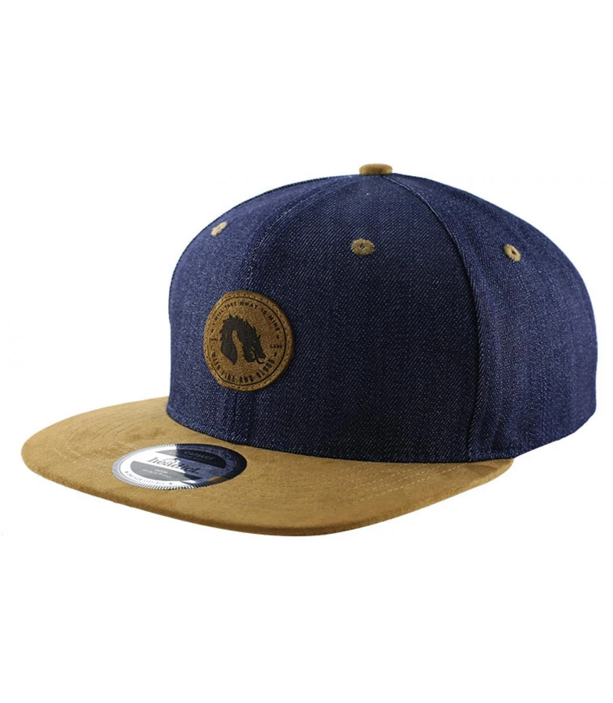 Snapback Crown Land Denim Brown 4 Snapback Crown Land Denim Brown – Image 2