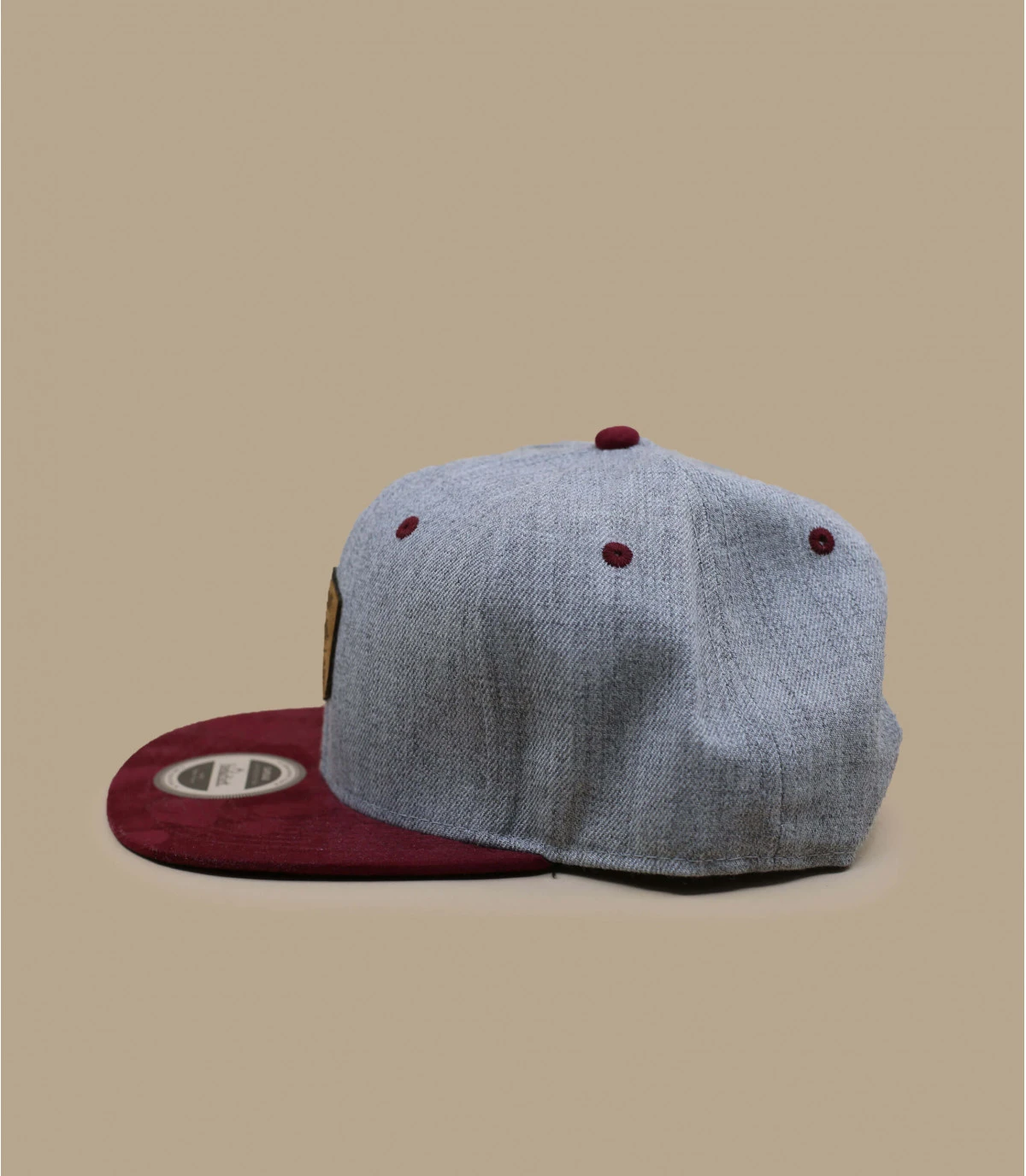 Snapback First Come First Track Grey Burgundy 5 Snapback First Come First Track Grey Burgundy – Image 3