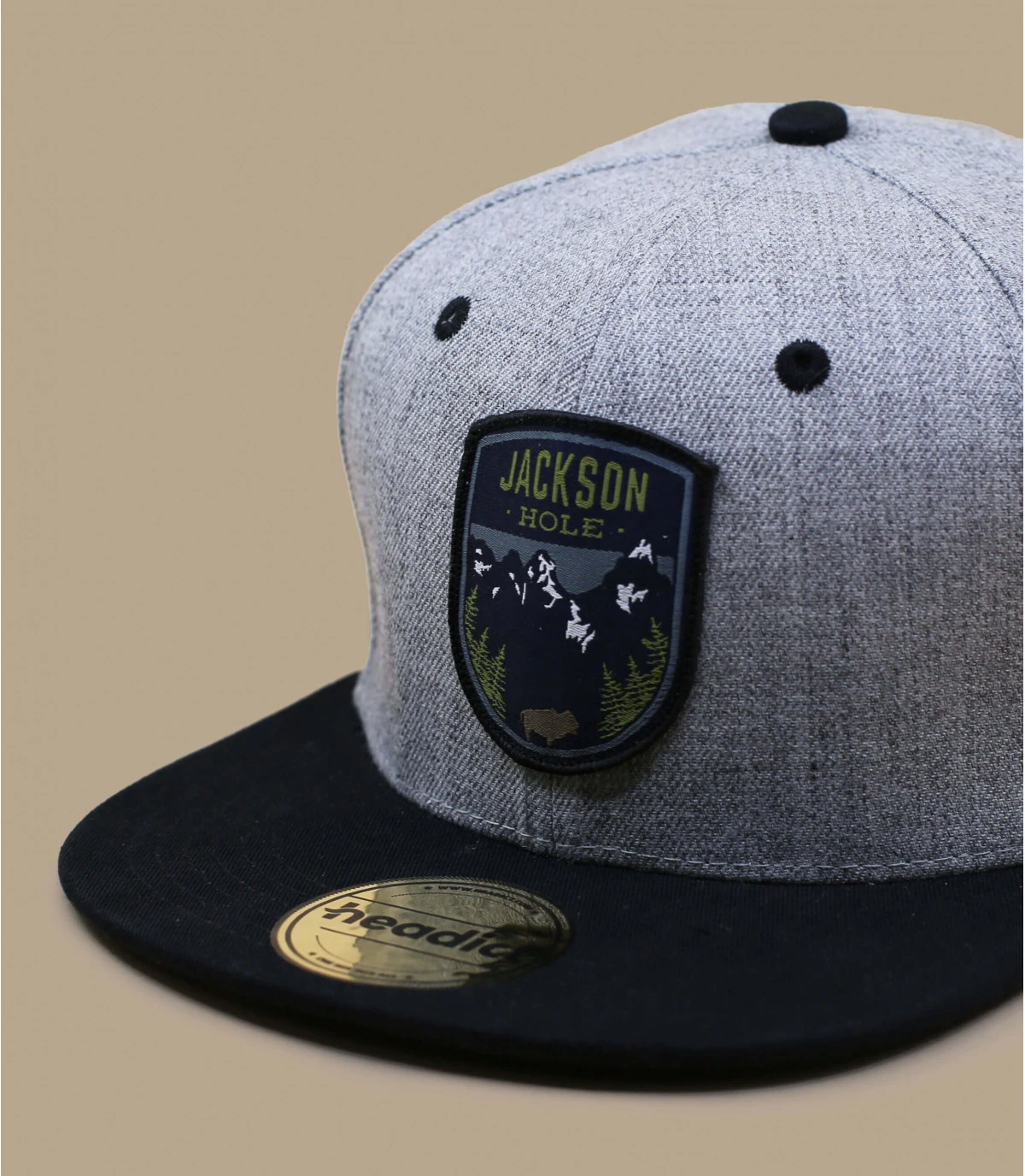 Snapback Jackson Hole Grey Black 4 Snapback Jackson Hole Grey Black – Image 2