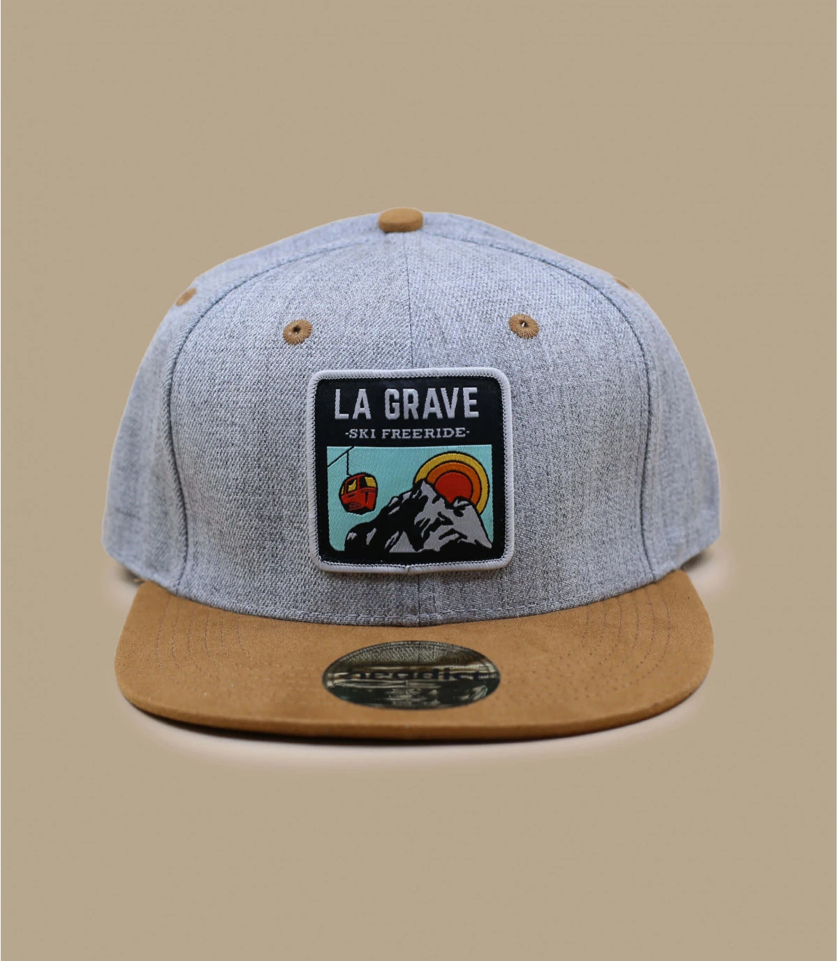 Snapback La Grave Grey Suede 4 Snapback La Grave Grey Suede – Image 2