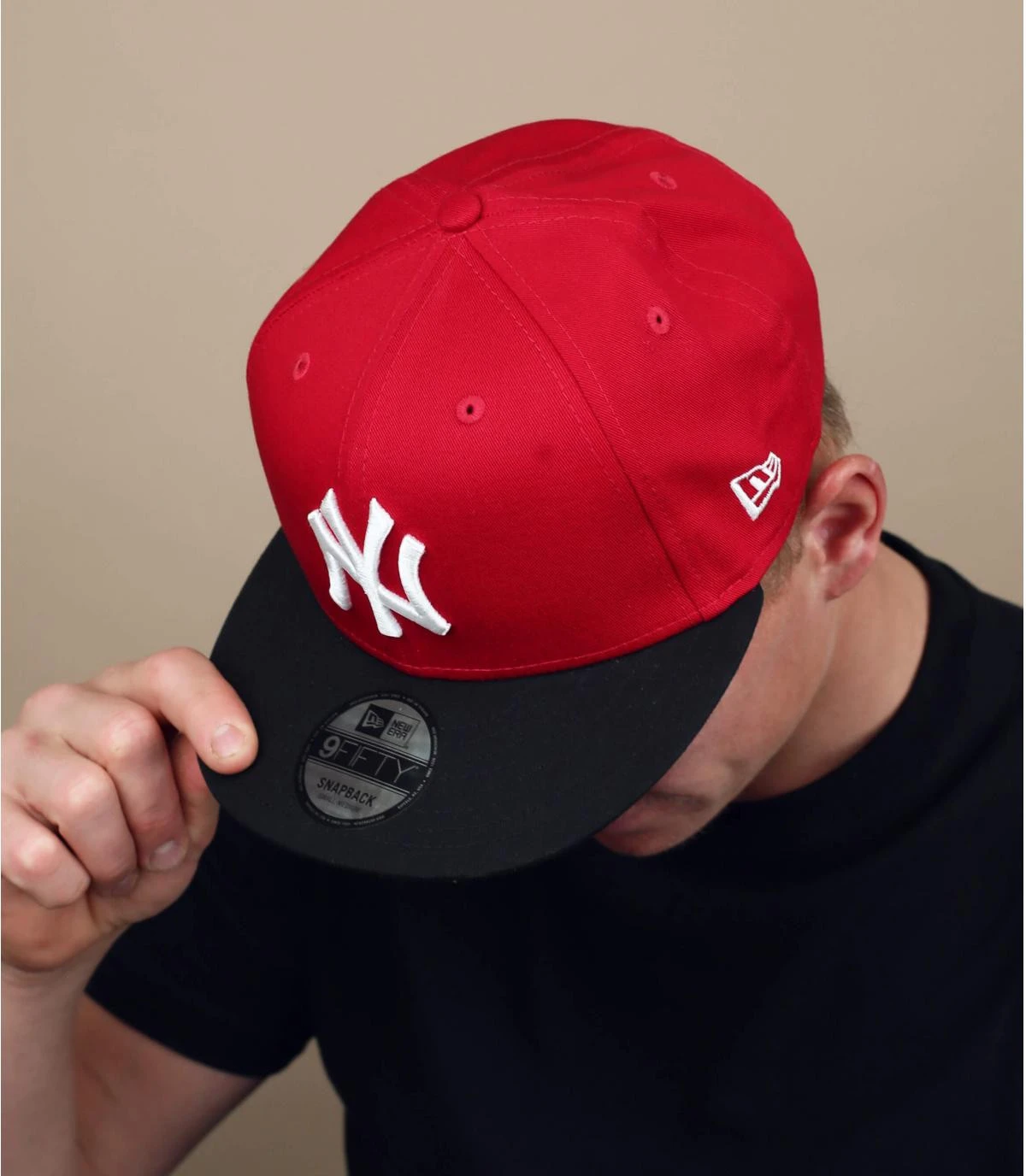 NEW ERA Snapback NY Rouge Noire 3 NEW ERA Snapback NY Rouge Noire
