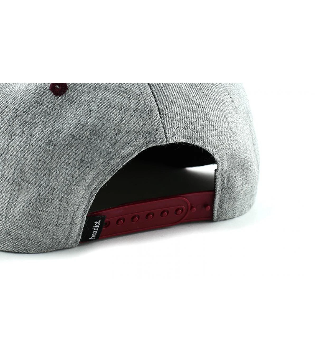 Snapback Powder Session Grey Burgundy 7 Snapback Powder Session Grey Burgundy – Image 5