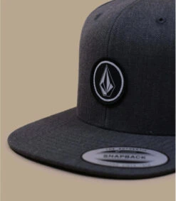 Volcom Snapback Quarter Twill Charcoal Heather -Headict snapback quarter twill charcoal heather 1