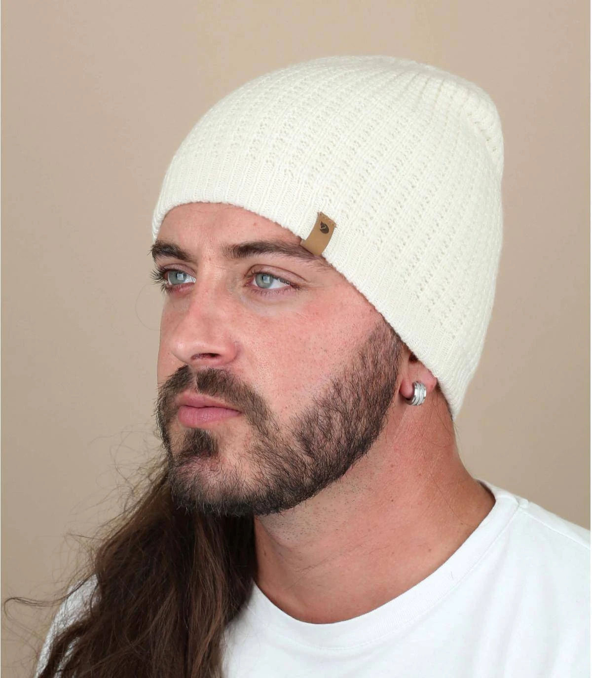 Fjallraven Structure Beanie Chalk White 3 Fjallraven Structure Beanie Chalk White