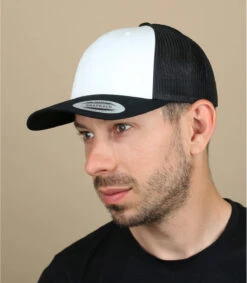 Trucker Blank White Black