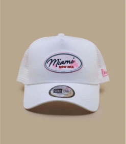 NEW ERA Trucker Oval State Miami White