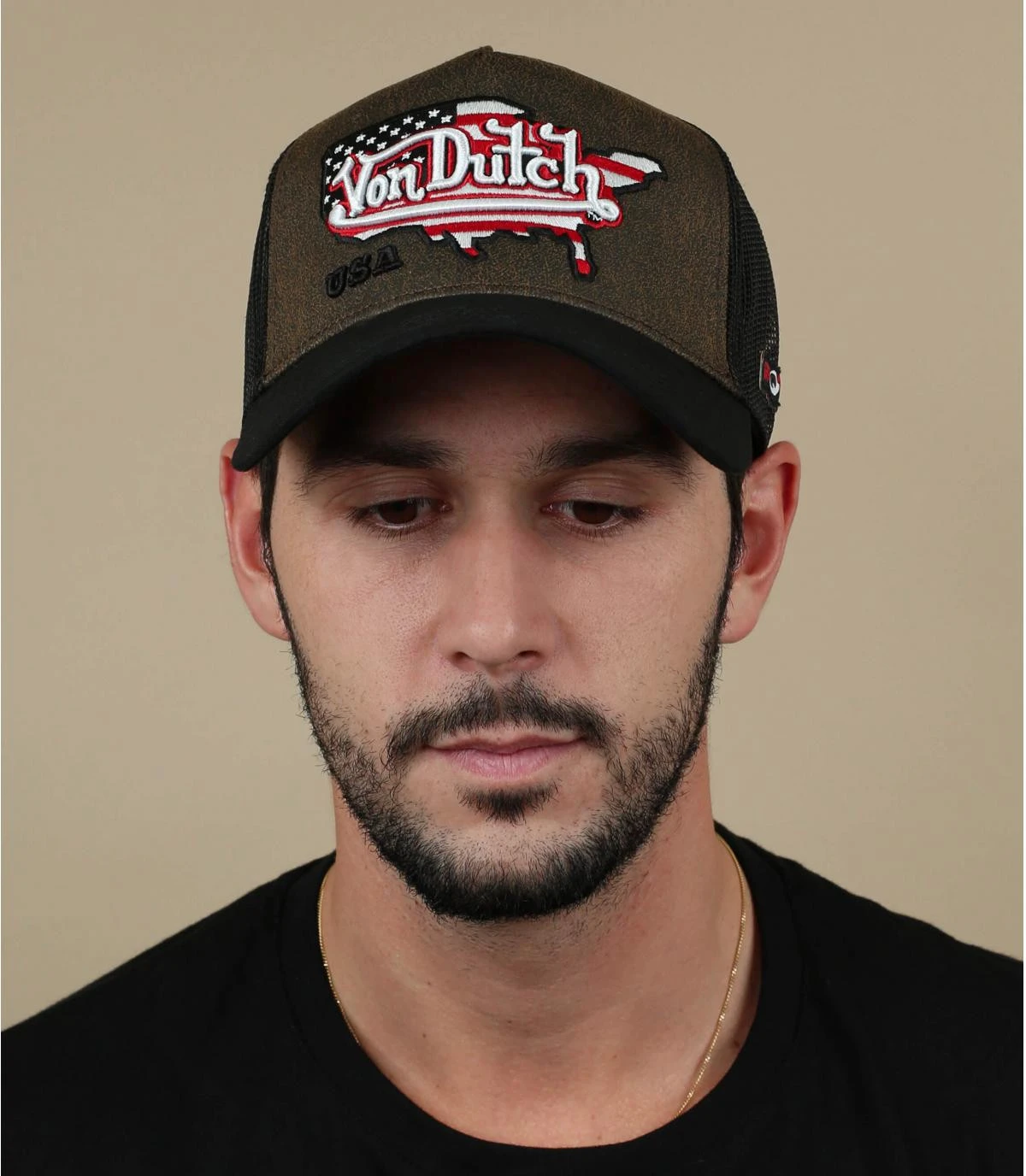 Von Dutch Trucker USA Black Brown 3 Von Dutch Trucker USA Black Brown