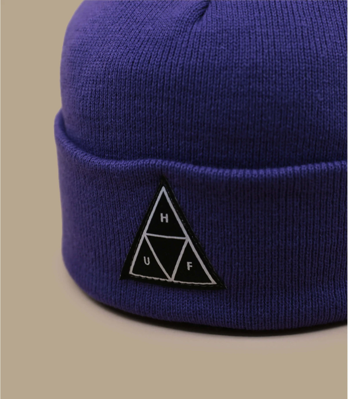HUF TT Cuff Beanie Purple 5 HUF TT Cuff Beanie Purple – Image 3