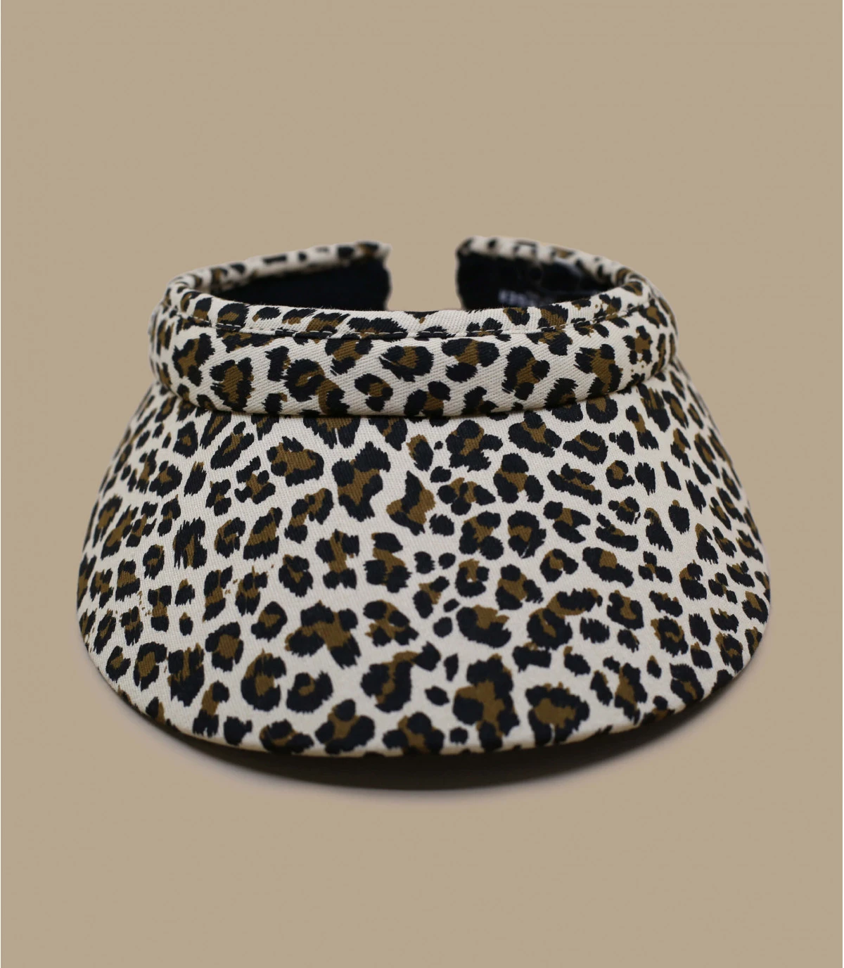 Seeberger Visor Leo Print Sand 5 Seeberger Visor Leo Print Sand – Image 3