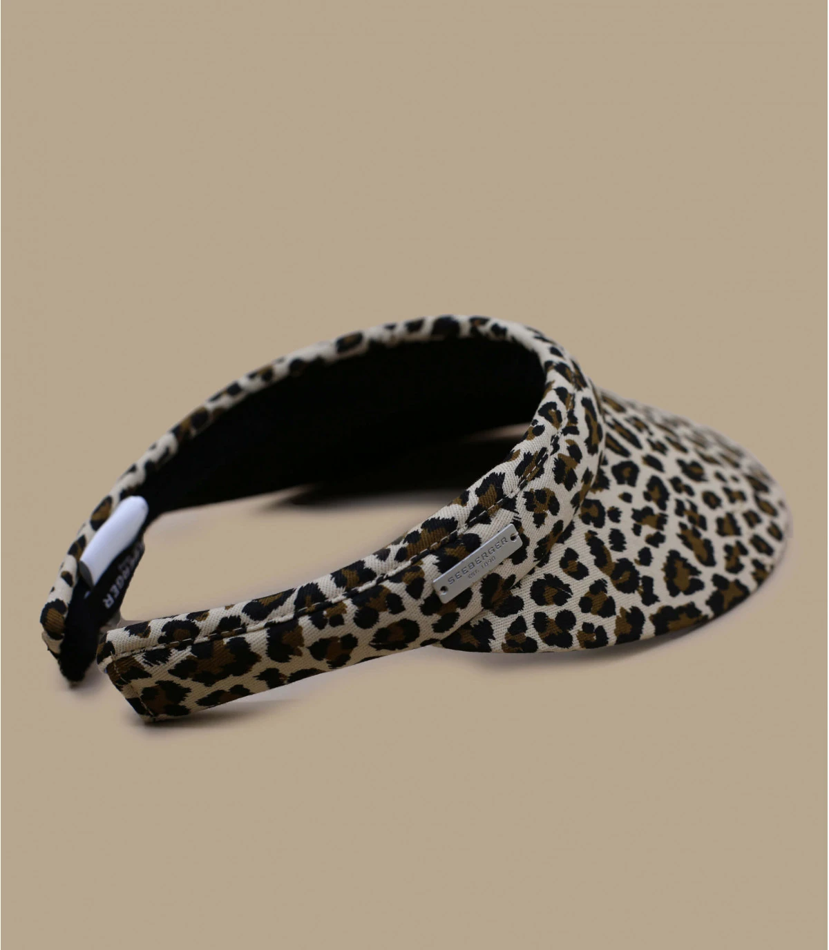 Seeberger Visor Leo Print Sand 6 Seeberger Visor Leo Print Sand – Image 4
