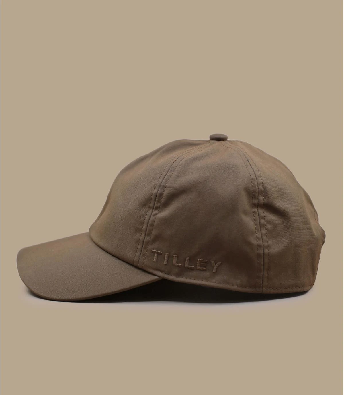 Tilley Waxed Millerain Baseball Cap British Tan 6 Tilley Waxed Millerain Baseball Cap British Tan – Image 4