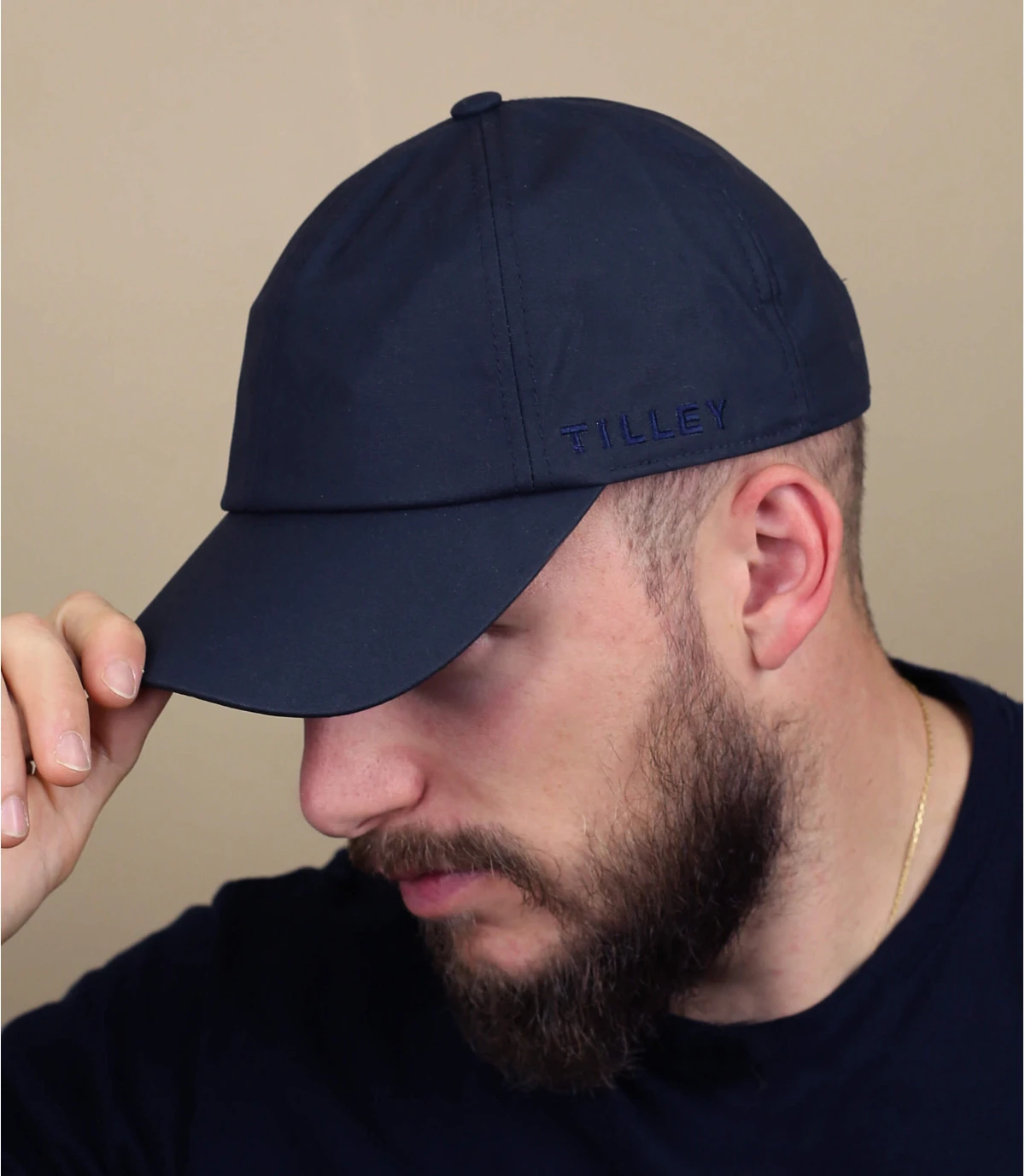 Tilley Waxed Millerain Baseball Cap Navy 3 Tilley Waxed Millerain Baseball Cap Navy